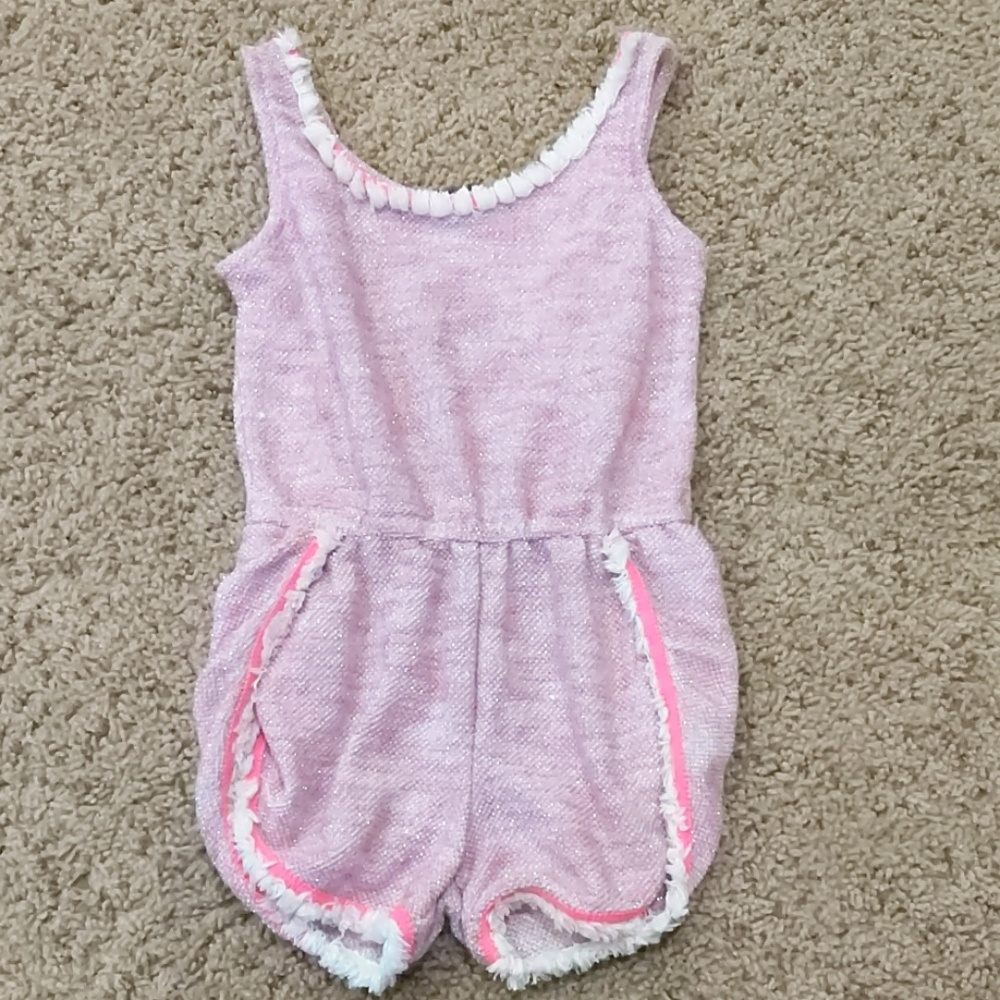 Pink sparkly romper